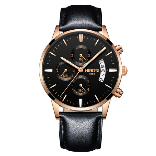 Men Watch Chronograph Full Steel Quartz Gold Clock Men Relogio Masculino
