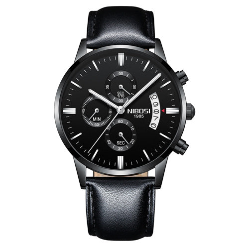 Men Watch Chronograph Full Steel Quartz Gold Clock Men Relogio Masculino